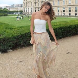 ZW Collection Printed Ruffle Skirt